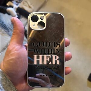 Silver Inspirational Phone Case fits iPhone 15